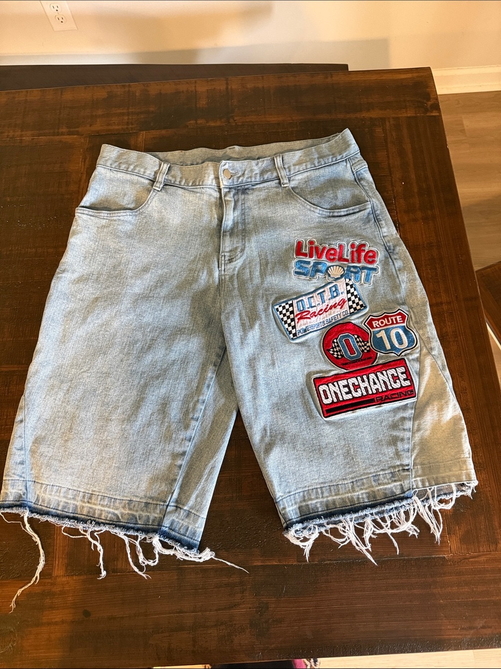 Not Your Average Streetwear Piece By One Chance  Denim Men’s Patchwork Shorts